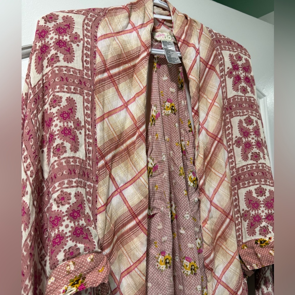 free people american pie patchwork kimono - Picture 2 of 6